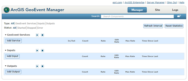Manager page in Manager page in