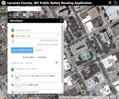 Public Safety Routing Application Map Image