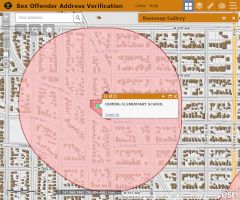 Sex Offender Address Verification Map Image